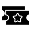 Lottery ticket icon representing lottery tickets