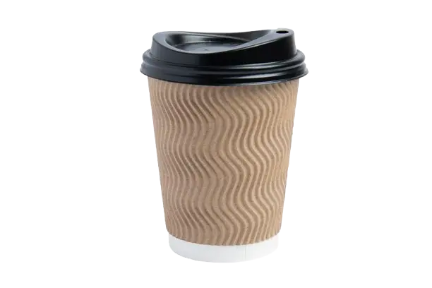 To-go coffee cup with black lid at Floyd Xpress Market in Floyd, VA