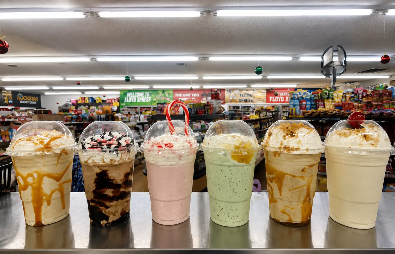 Shake flavors available at Floyd Xpress Market