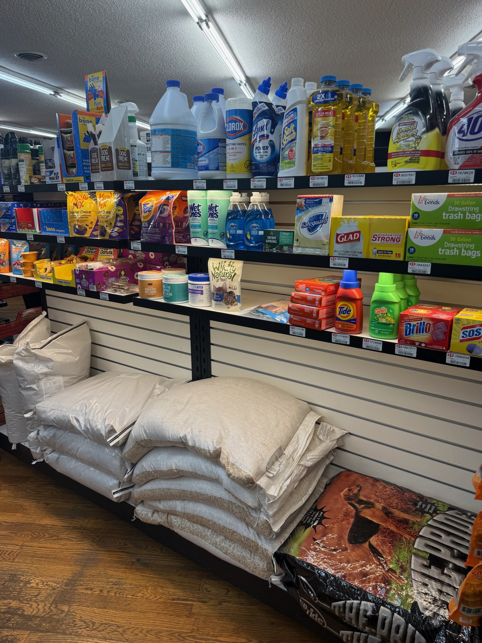 Everyday merchandise available at Floyd Xpress Market in Floyd, VA