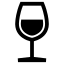 Wine glass icon representing beer and wine